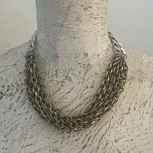 Fossil 2 Tone Link Necklace